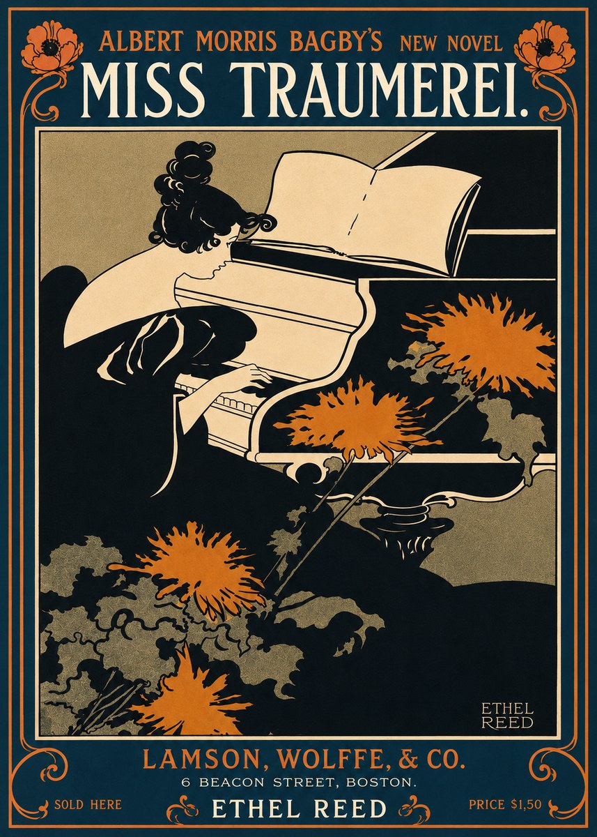 Ethel Reed Miss Traumerei. No4 - Plakát