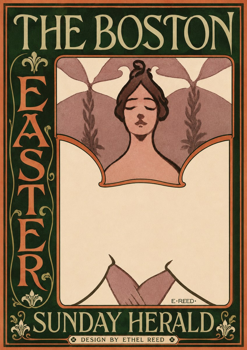 Ethel Reed The Boston Easter Sunday Herald No3 - Plakát