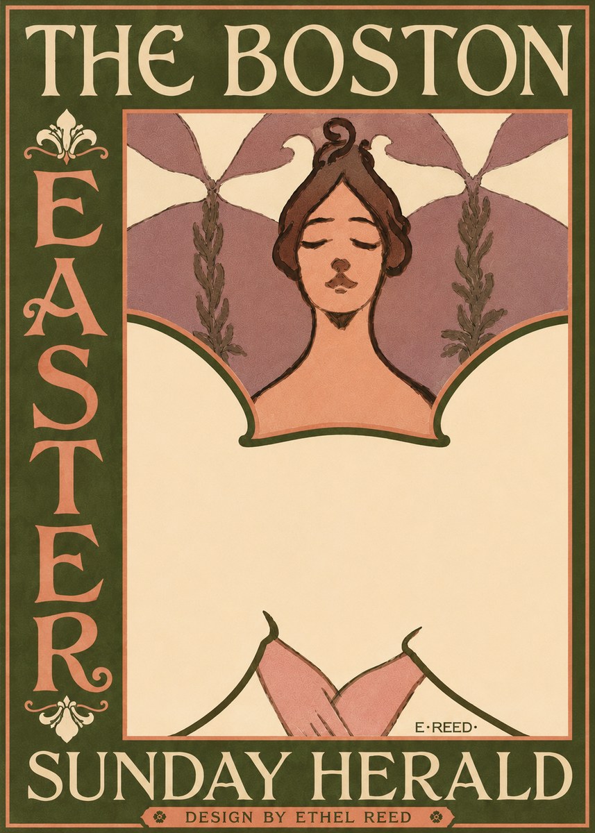 Ethel Reed The Boston Easter Sunday Herald No4 - Plakát