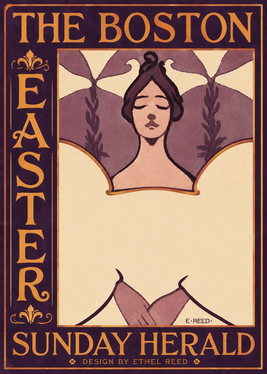 Ethel Reed The Boston Easter Sunday Herald No5 - Plakát