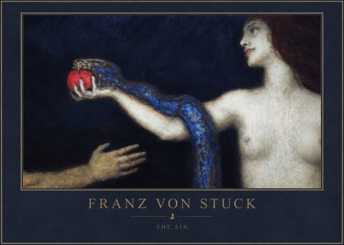 Franz von Stuck The Sin I No1 - Plakát