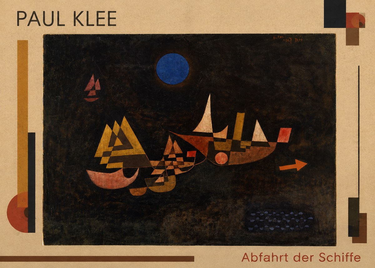 Paul Klee Abfahrt Der Schiffe No1 - Plakát