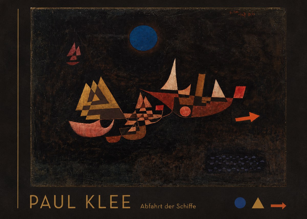 Paul Klee Abfahrt Der Schiffe No3 - Plakát