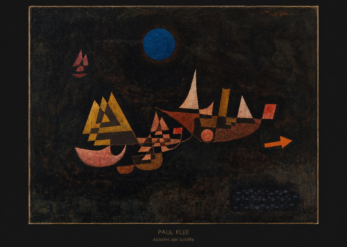 Paul Klee Abfahrt Der Schiffe No6 - Plakát