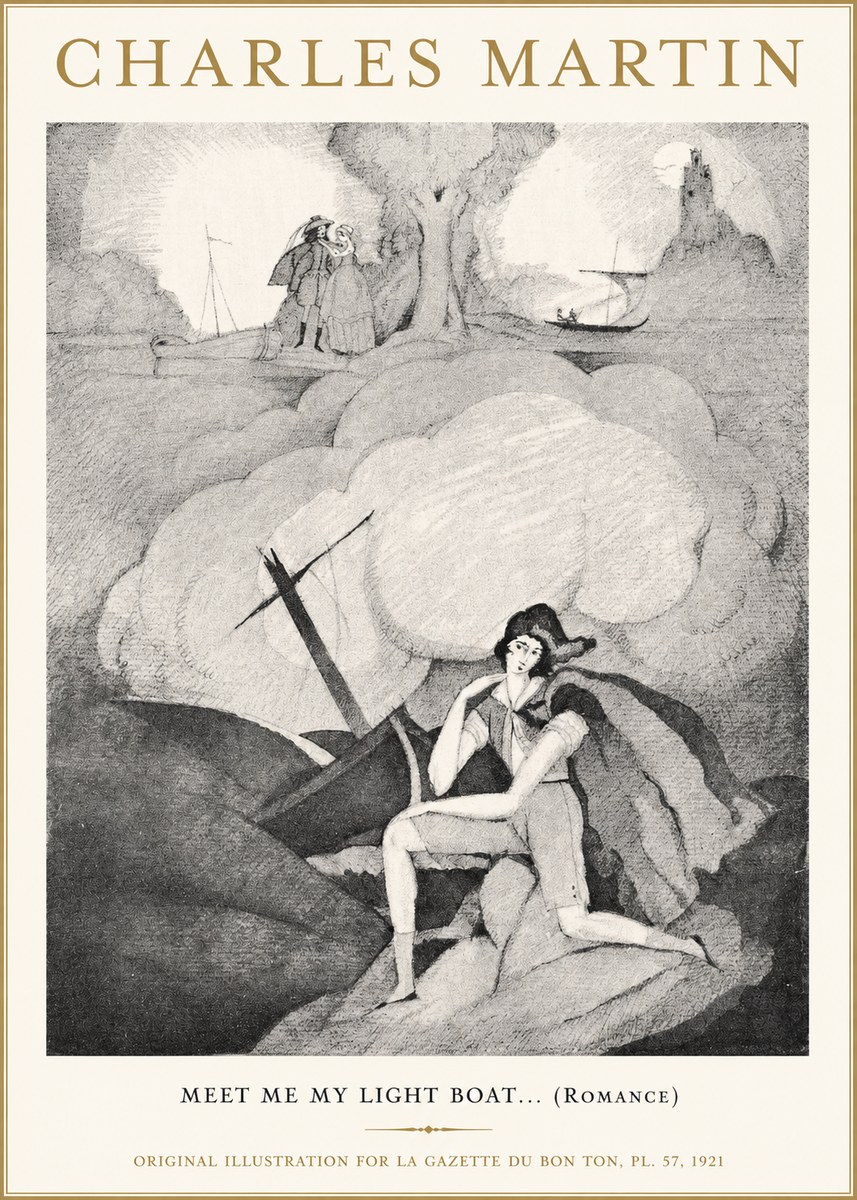 Charles Martin Meet Me My Light Boat... (Romance) No1 - Plakát