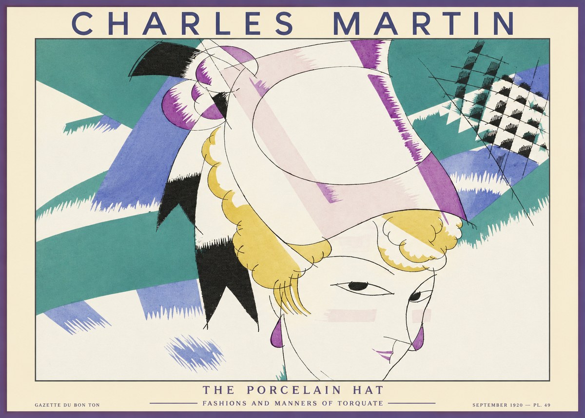 Charles Martin The Porcelain Hat No1 - Plakát