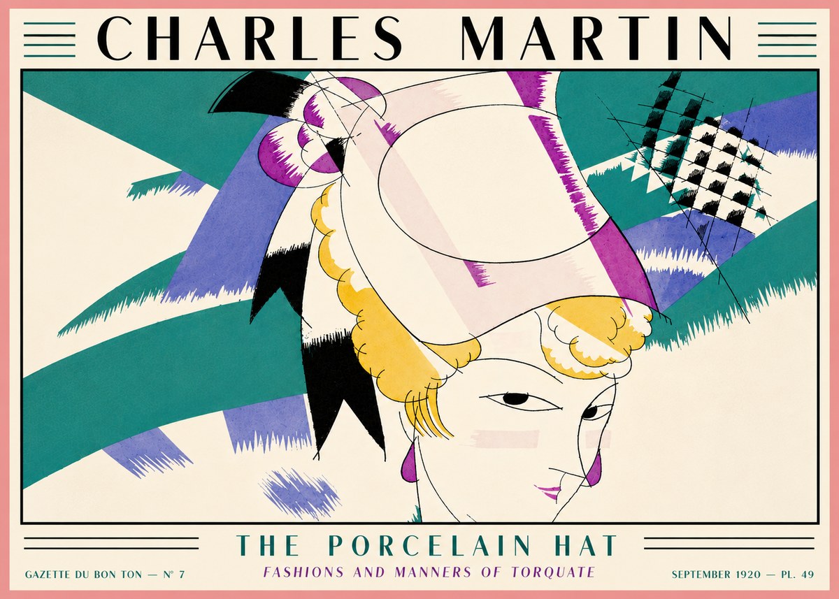 Charles Martin The Porcelain Hat No5 - Plakát