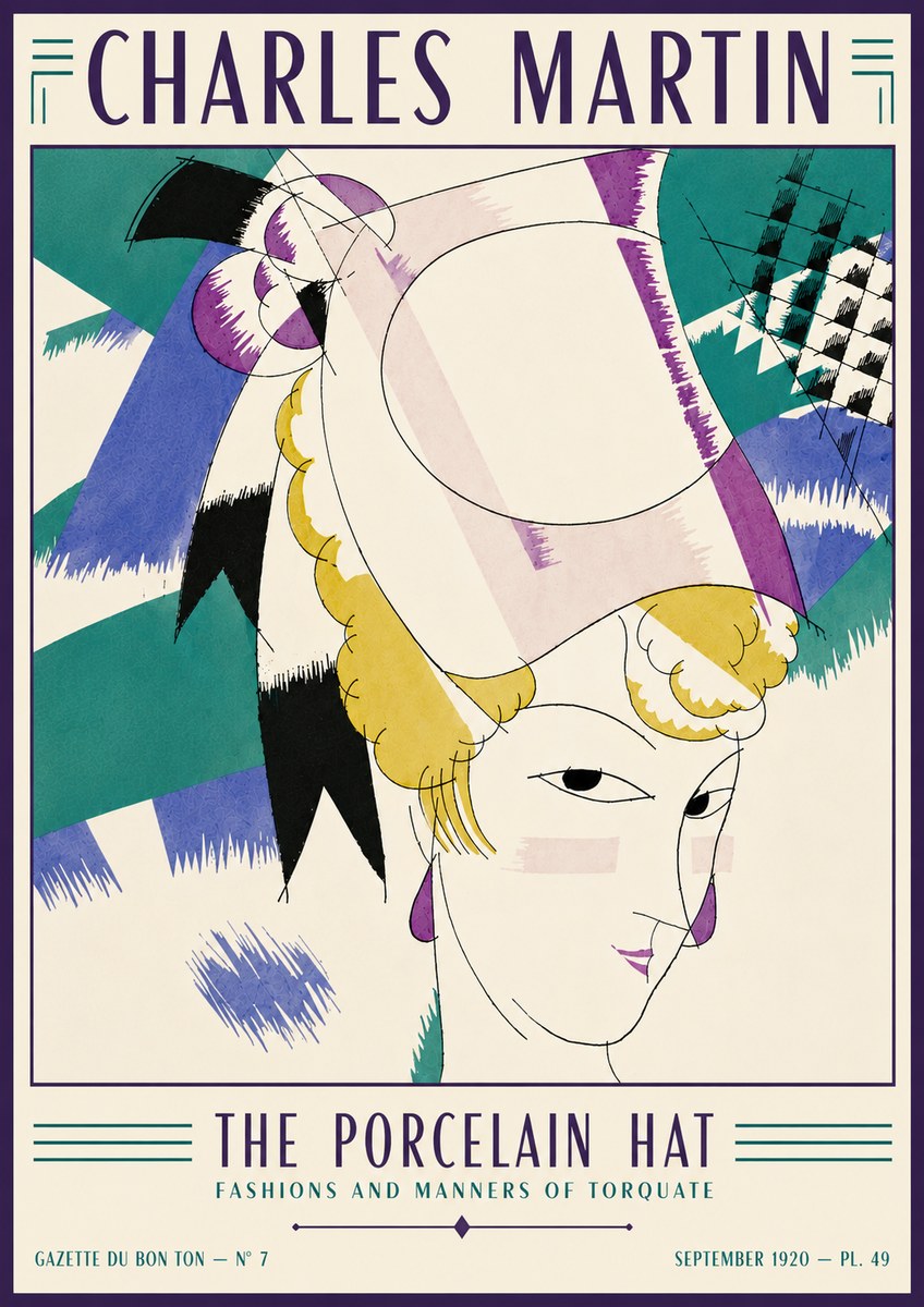 Charles Martin The Porcelain Hat No6 - Plakát