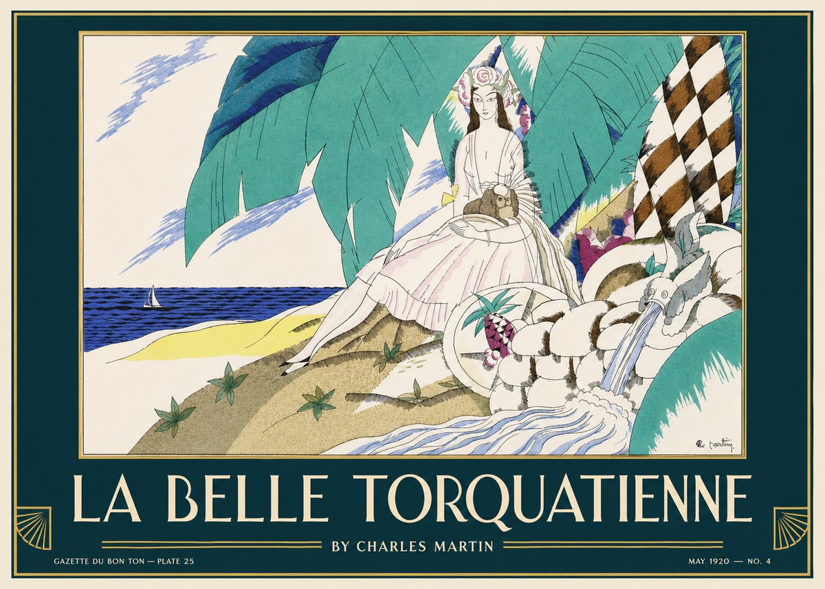 Charles Martin La Belle Torquatienne No3 - Plakát