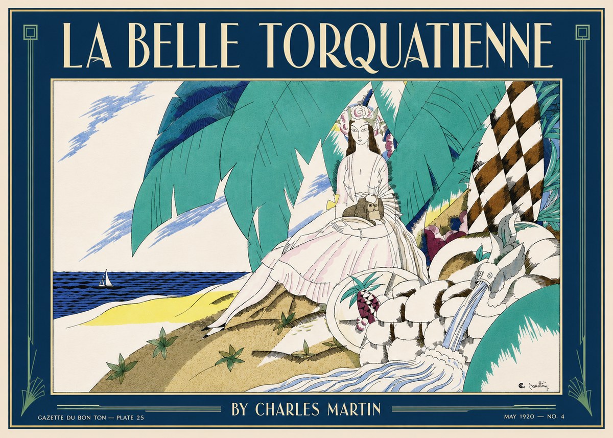 Charles Martin La Belle Torquatienne No5 - Plakát