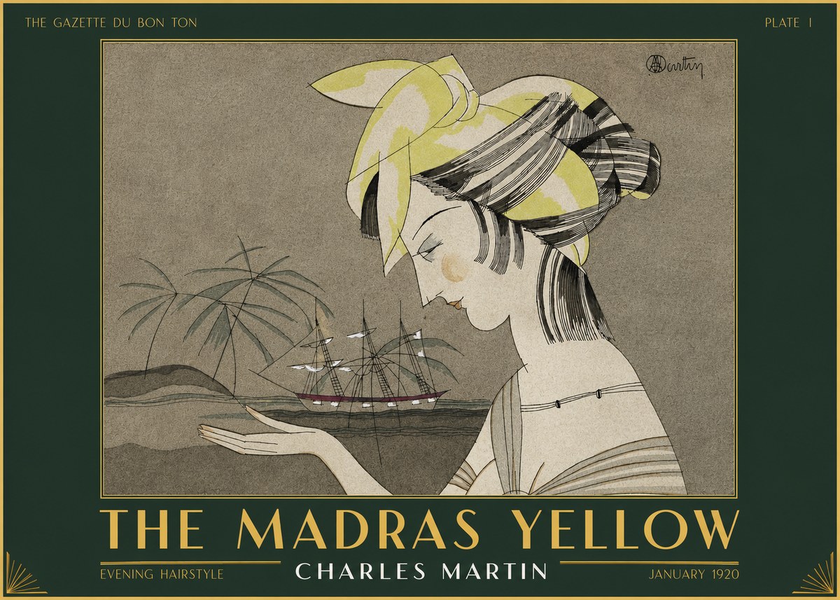 Charles Martin The Madras Yellow - Evening Hairstyle No2 - Plakát