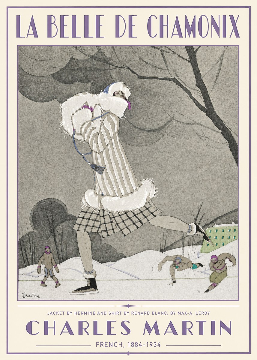 Charles Martin La Belle De Chamonix No3 - Plakát