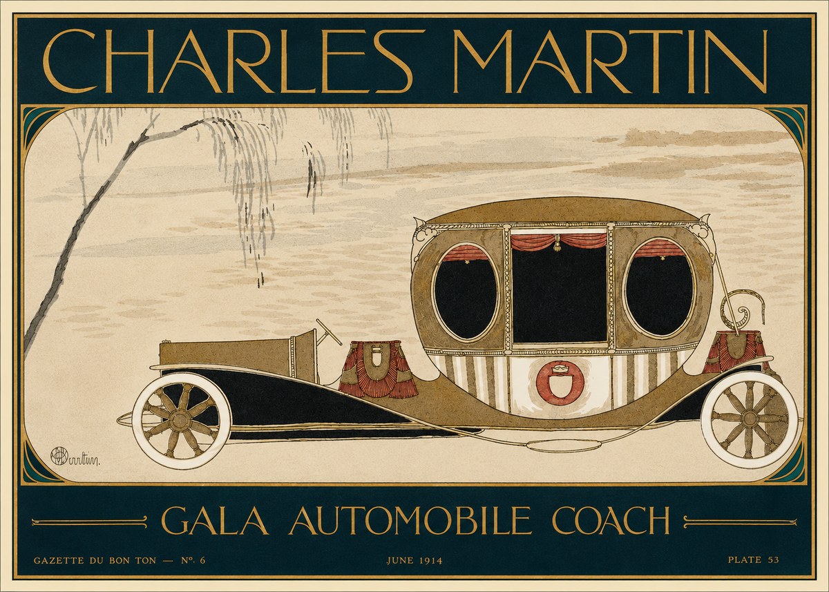 Charles Martin Gala Automobile Coach No2 - Plakát