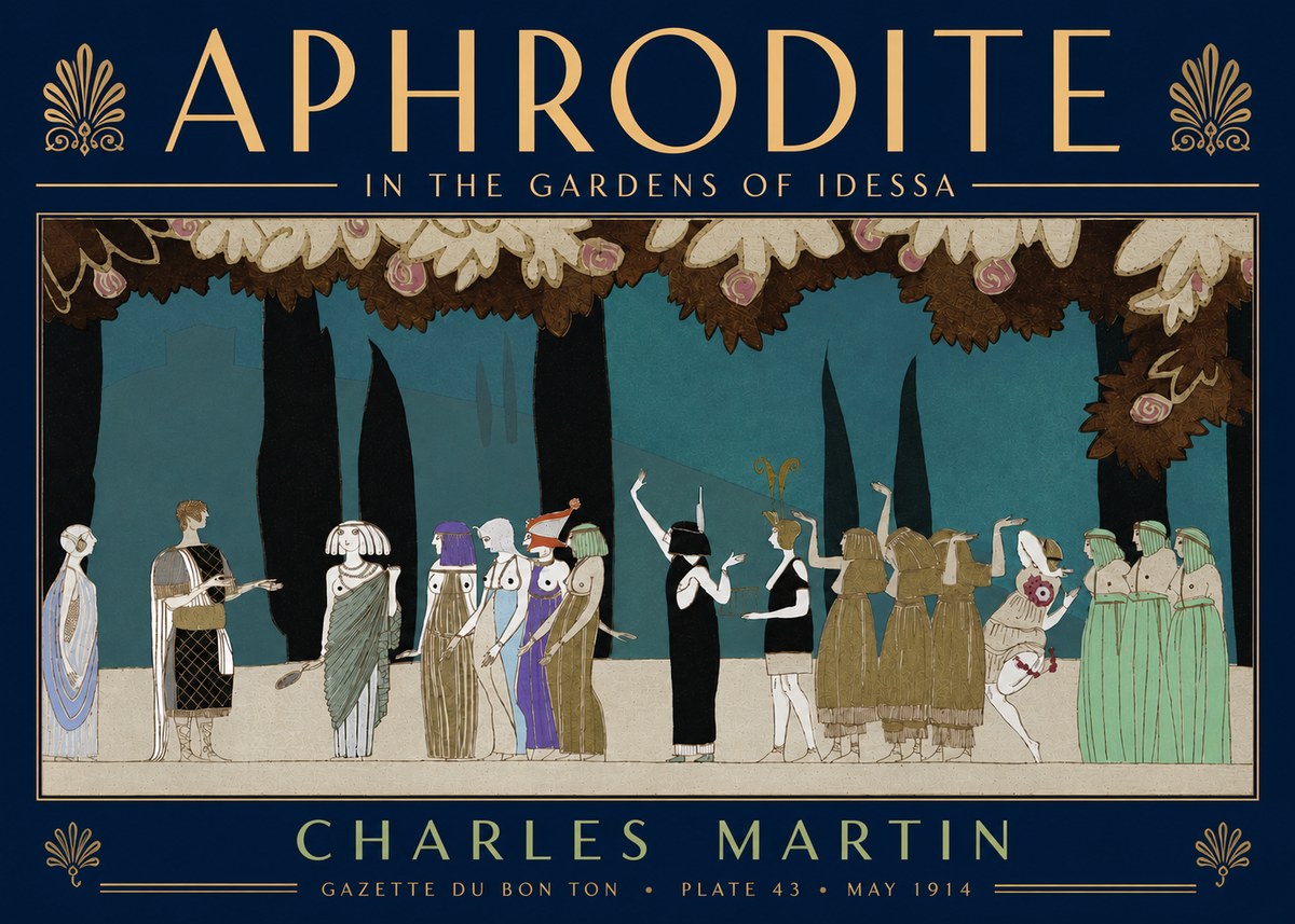 Charles Martin Aphrodite in the Gardens of Idessa No5 - Plakát