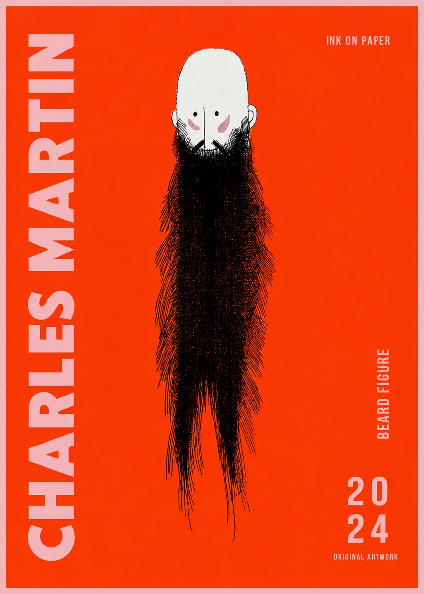 Charles Martin Beard Figure No2 - Plakát