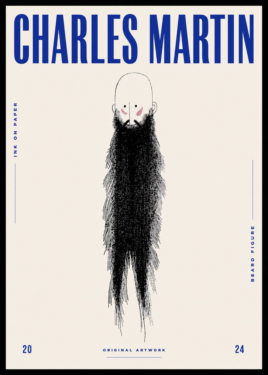 Charles Martin Beard Figure No5 - Plakát