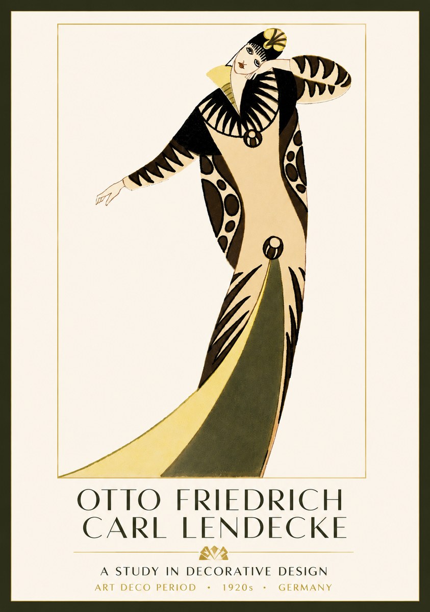 Otto Friedrich Carl Lendecke A Study in Decorative Design No3 - Plakát