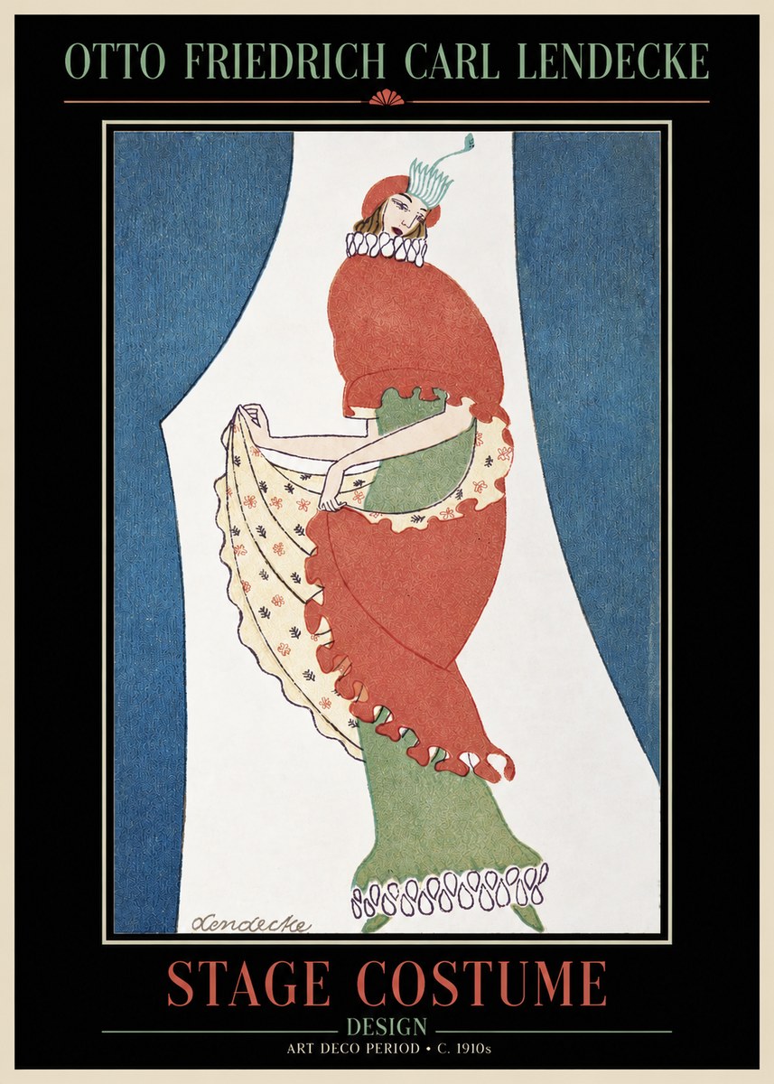 Otto Friedrich Carl Lendecke Stage Costume No2 - Plakát