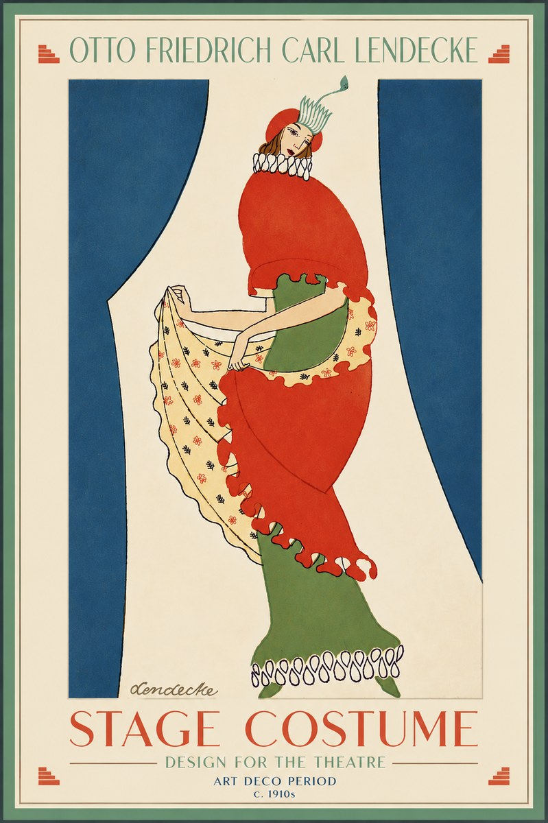 Otto Friedrich Carl Lendecke Stage Costume No6 - Plakát