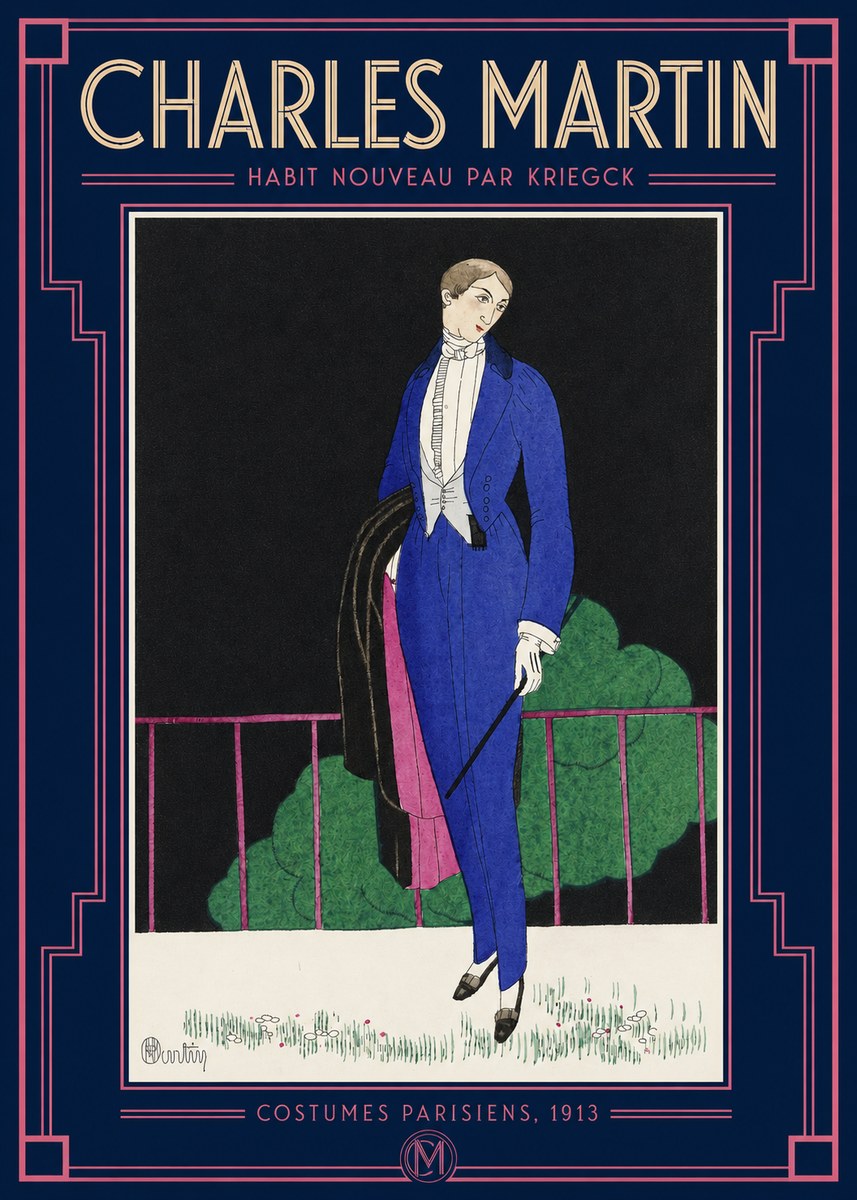 Charles Martin Habit Nouveau Par Kriegk No2 - Plakát