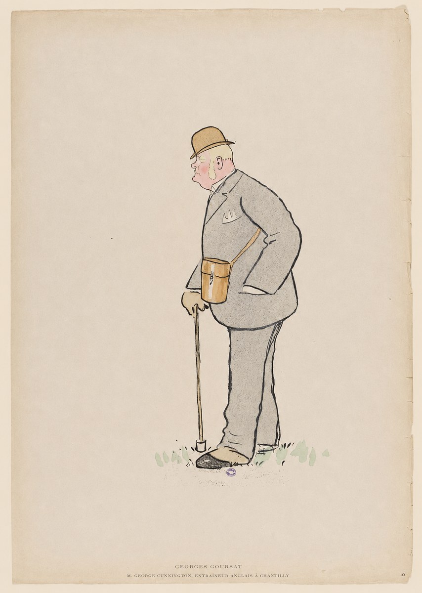Georges Goursat M. George Cunnington, Entraîneur Anglais À Chantilly No6 - Plakát