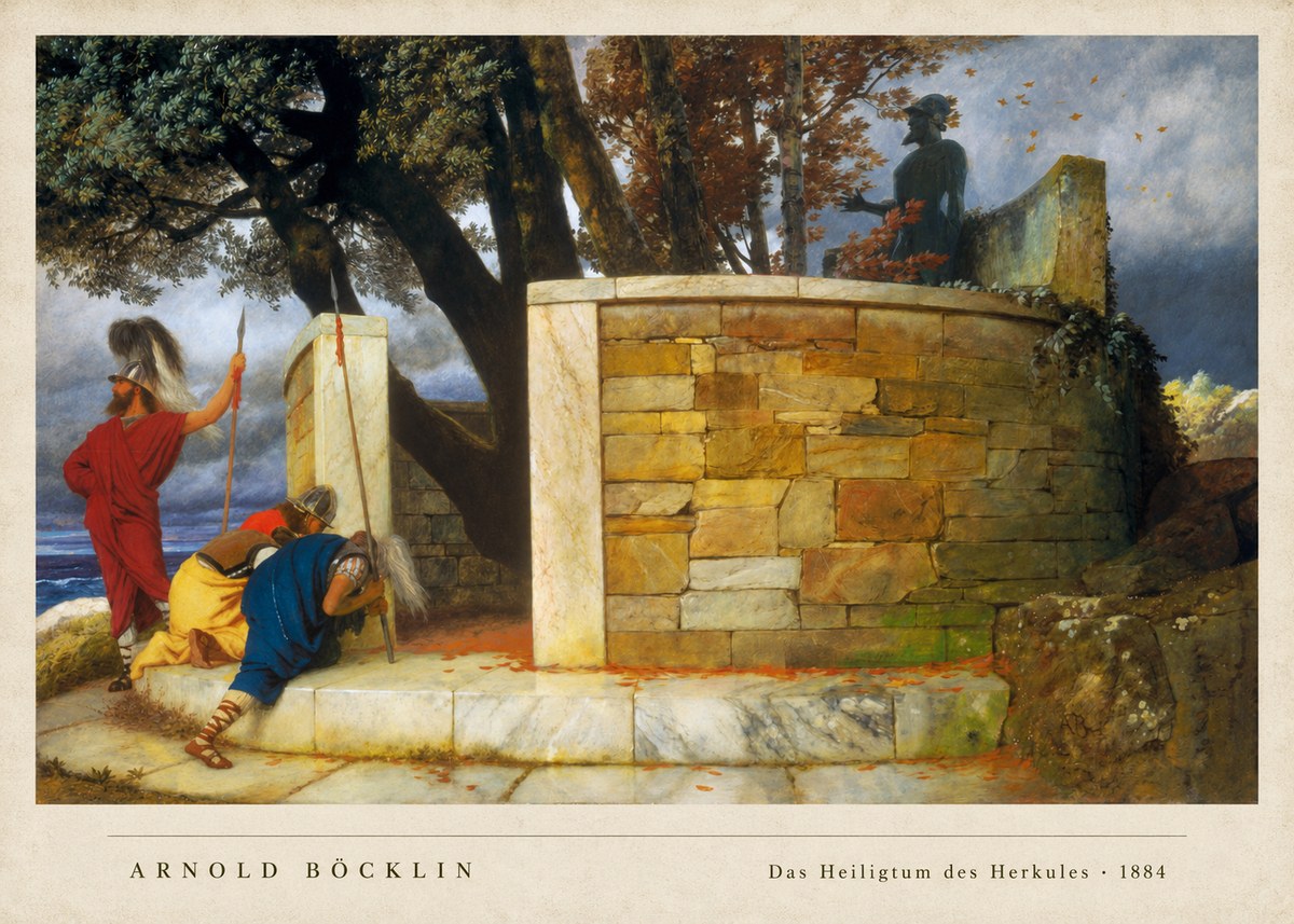 Arnold Böcklin Das Heiligtum Des Herkules I No2 - Plakát