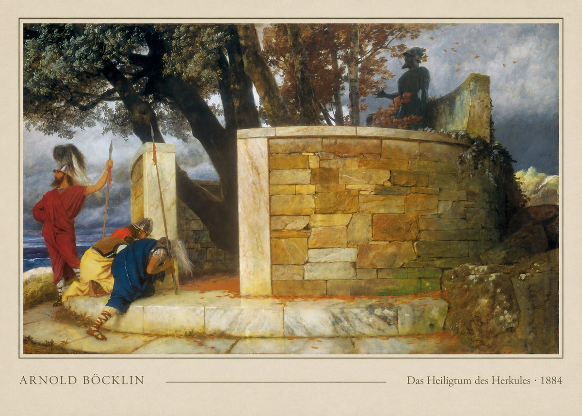 Arnold Böcklin Das Heiligtum Des Herkules I No4 - Plakát
