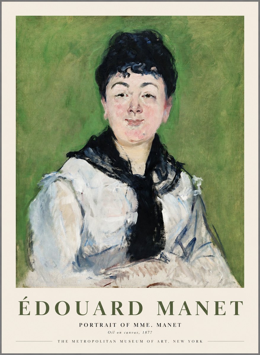 Édouard Manet Portrait of Mme. Manet No1 - Plakát