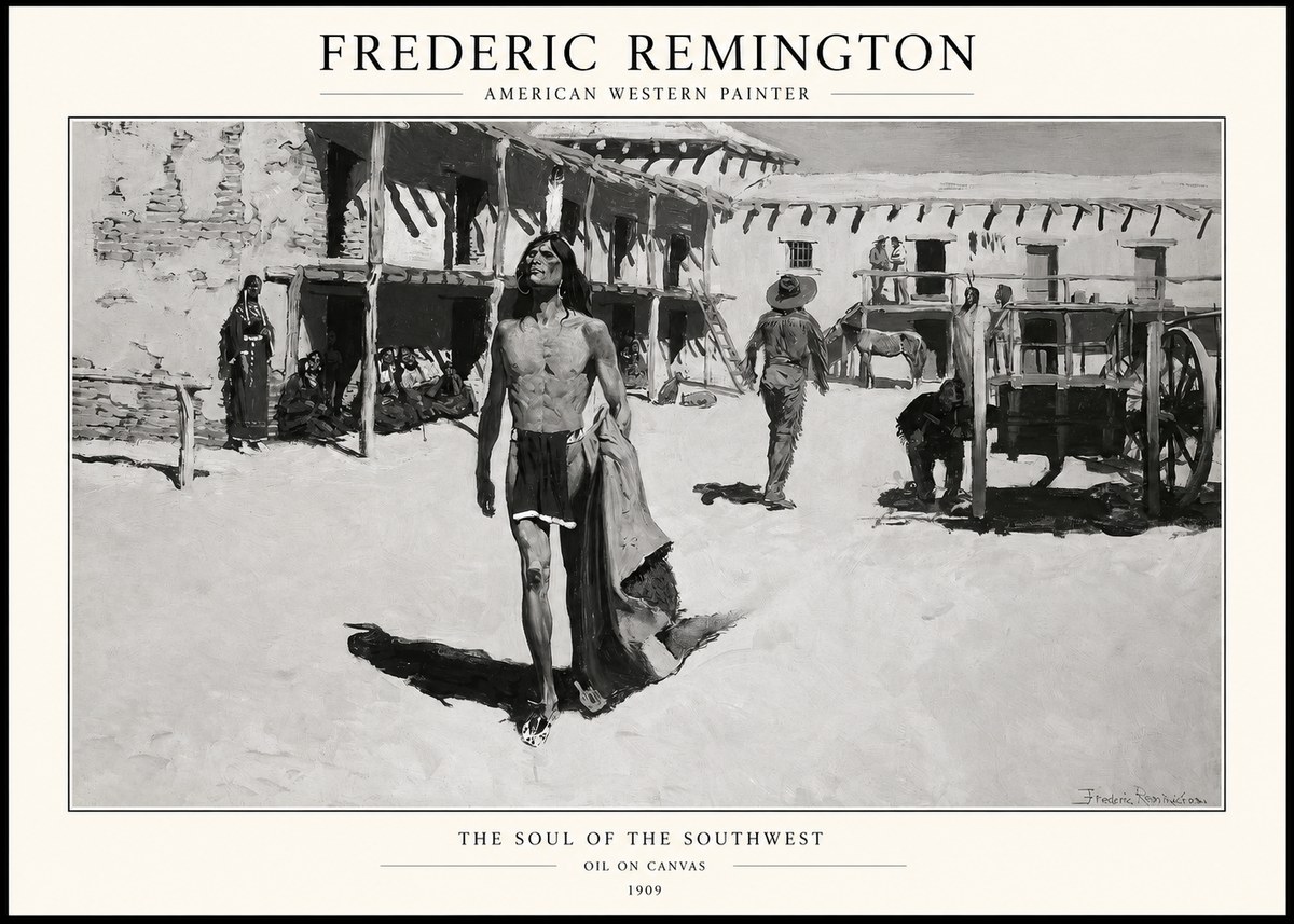 Frederic Remington The Soul of the Southwest No1 - Plakát