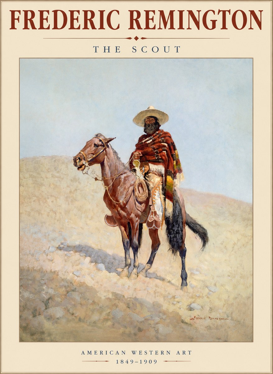 Frederic Remington The Scout I No1 - Plakát