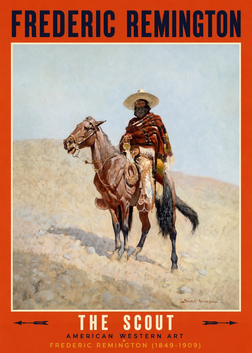 Frederic Remington The Scout I No2 - Plakát