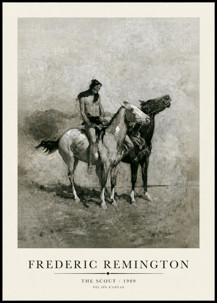 Frederic Remington The Scout II No1 - Plakát