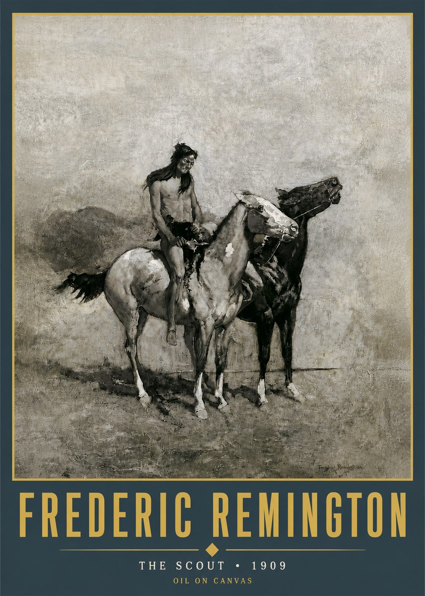 Frederic Remington The Scout II No5 - Plakát