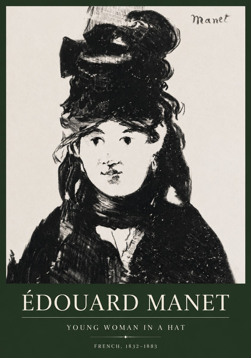 Édouard Manet Portrait of a Young Woman II No5 - Plakát
