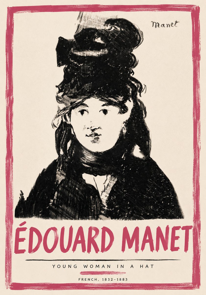 Édouard Manet Portrait of a Young Woman II No6 - Plakát