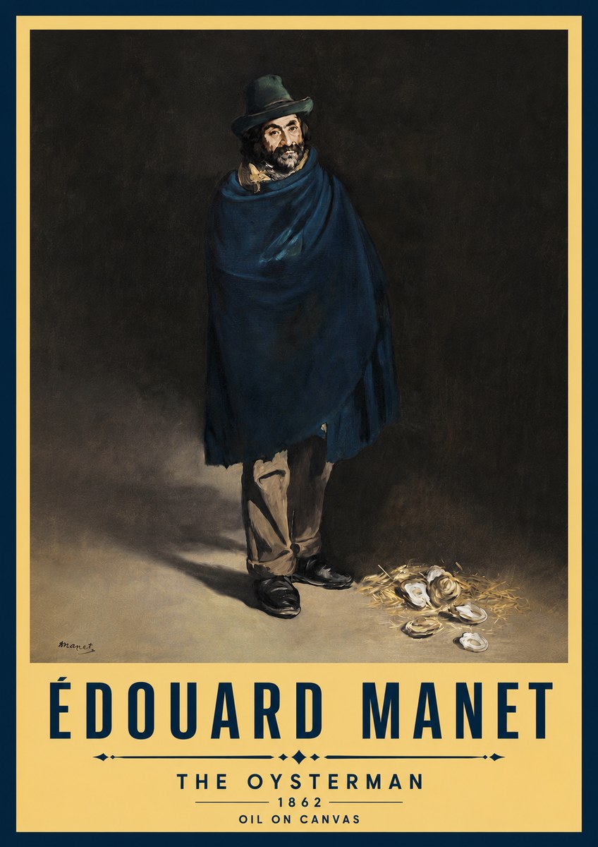Édouard Manet The Oysterman No5 - Plakát