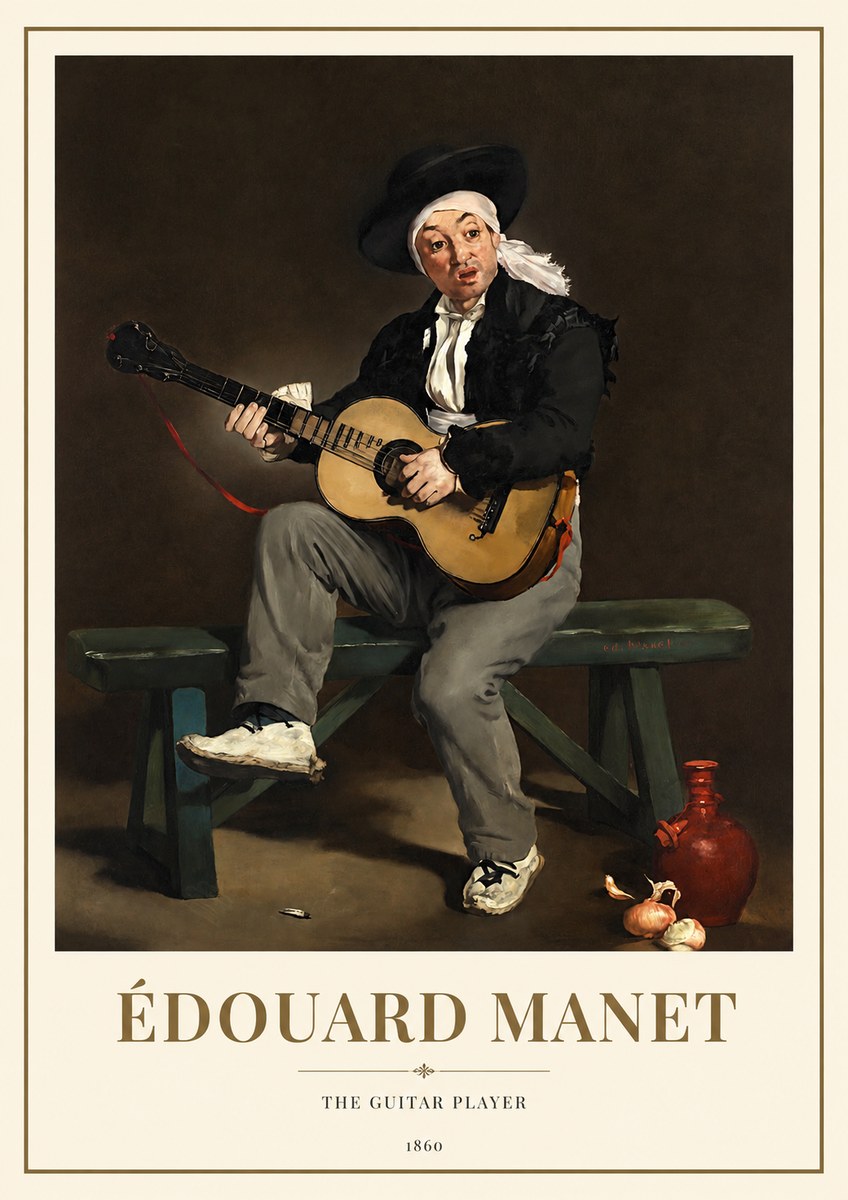 Édouard Manet The Guitar Player No1 - Plakát