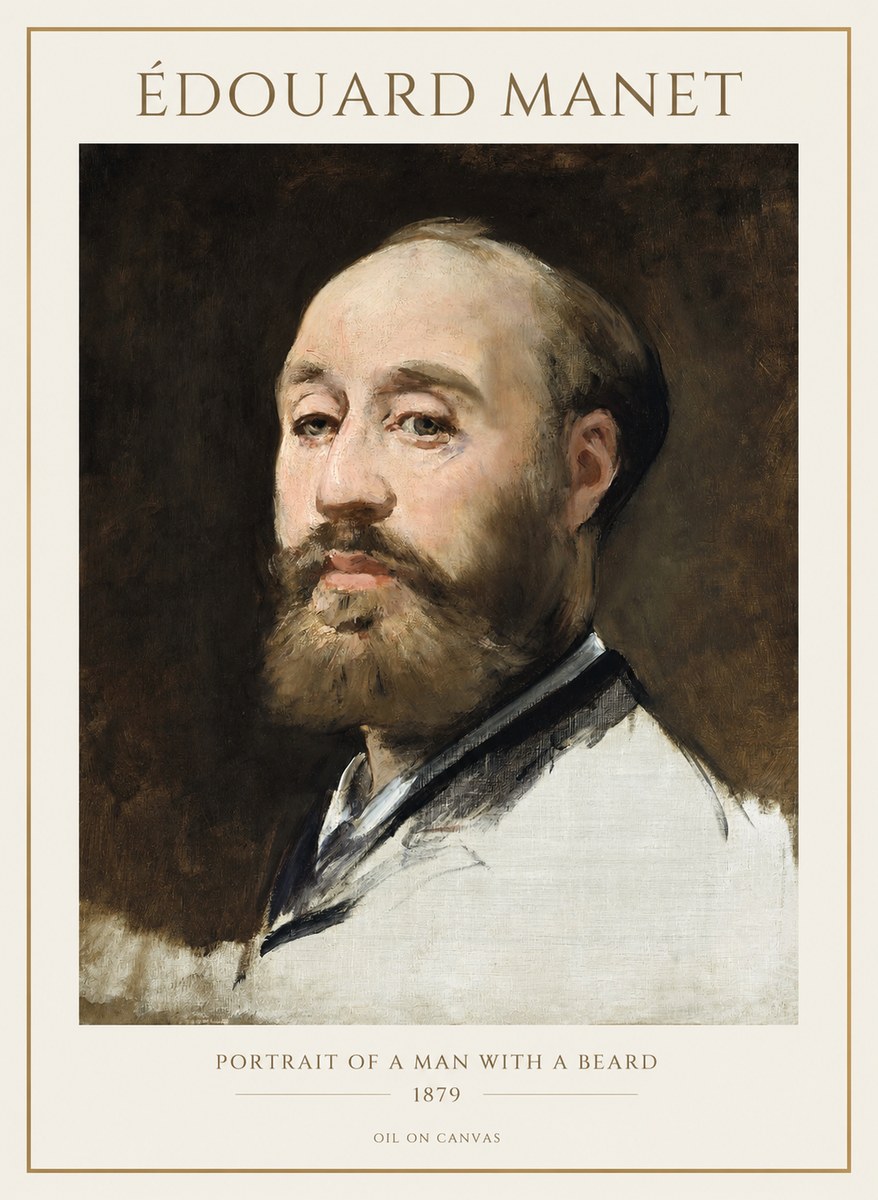 Édouard Manet Portrait of a Man with a Beard No1 - Plakát