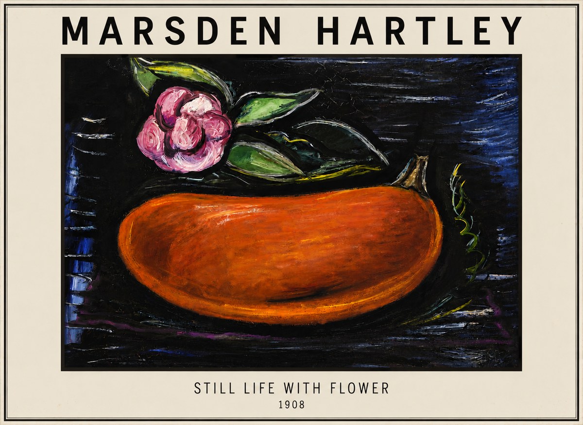 Marsden Hartley Still Life with Flower No3 - Plakát