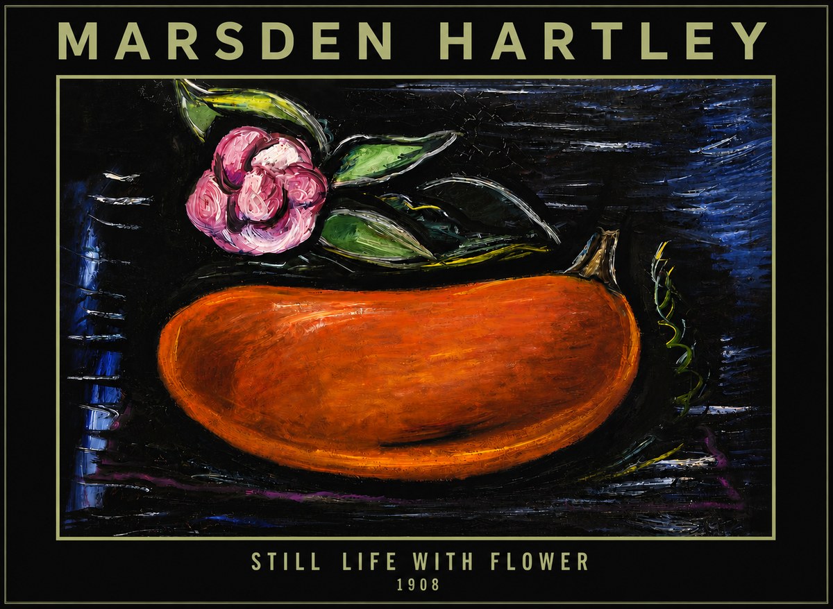 Marsden Hartley Still Life with Flower No4 - Plakát