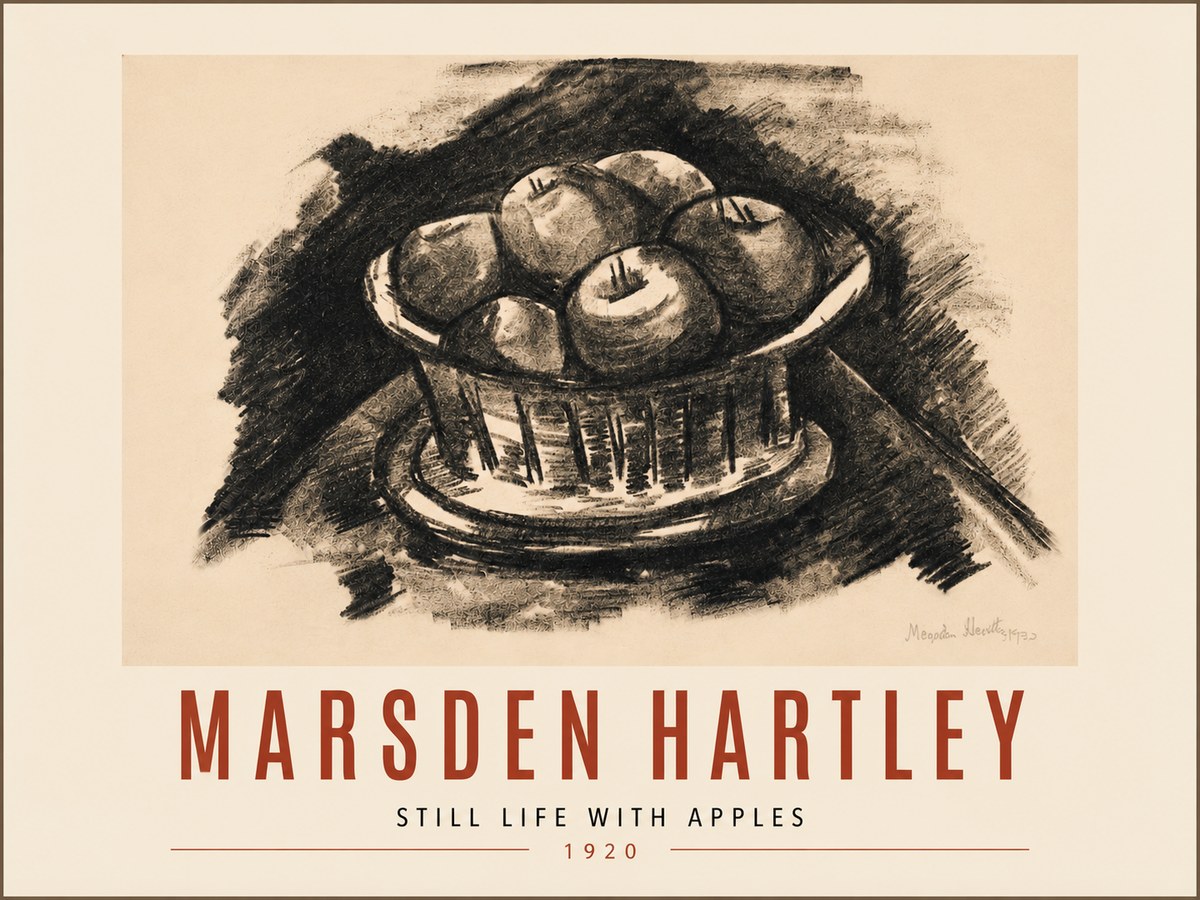Marsden Hartley Still Life with Apples No5 - Plakát