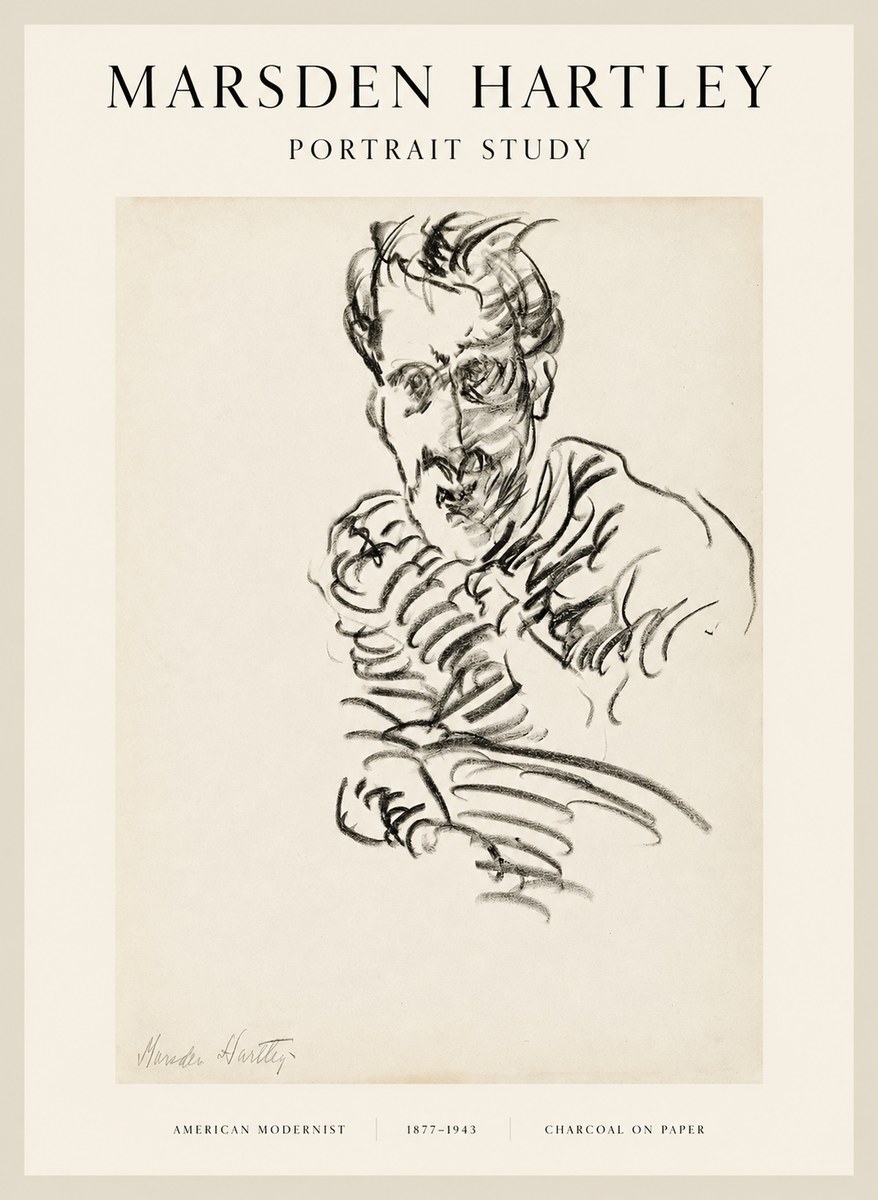 Marsden Hartley Portrait Study No1 - Plakát