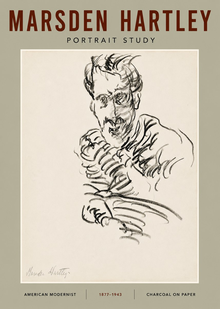 Marsden Hartley Portrait Study No4 - Plakát