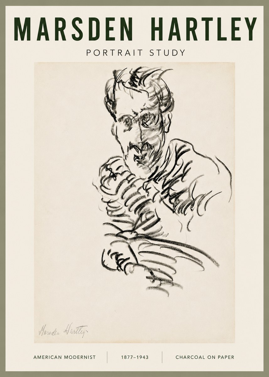 Marsden Hartley Portrait Study No5 - Plakát