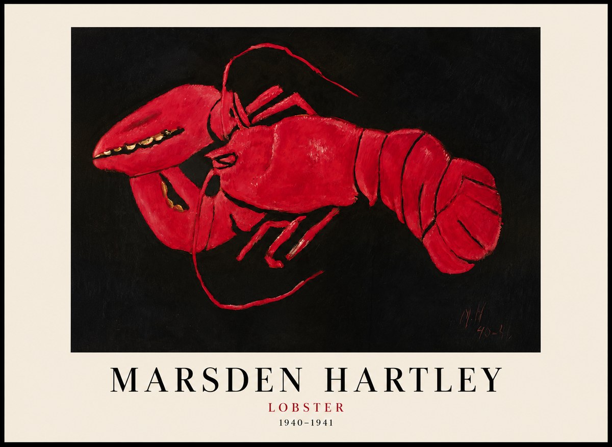 Marsden Hartley Lobster No1 - Plakát