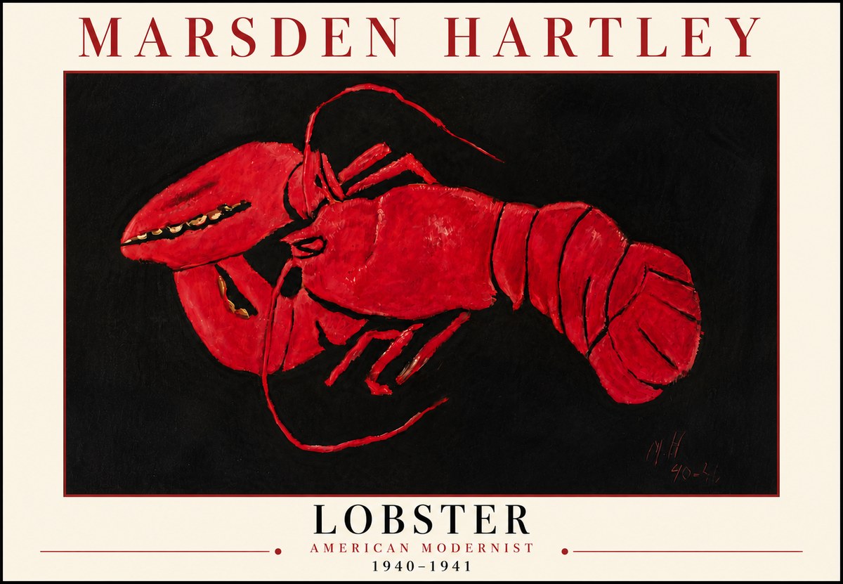 Marsden Hartley Lobster No6 - Plakát