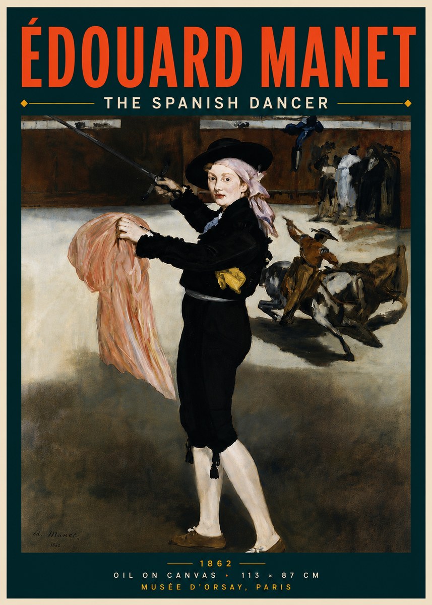Édouard Manet The Little Bullfighter No6 - Plakát