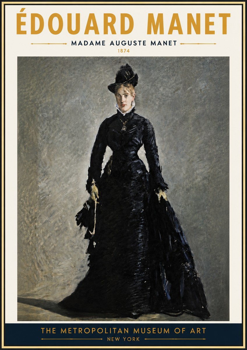 Édouard Manet Madame Auguste Manet No4 - Plakát