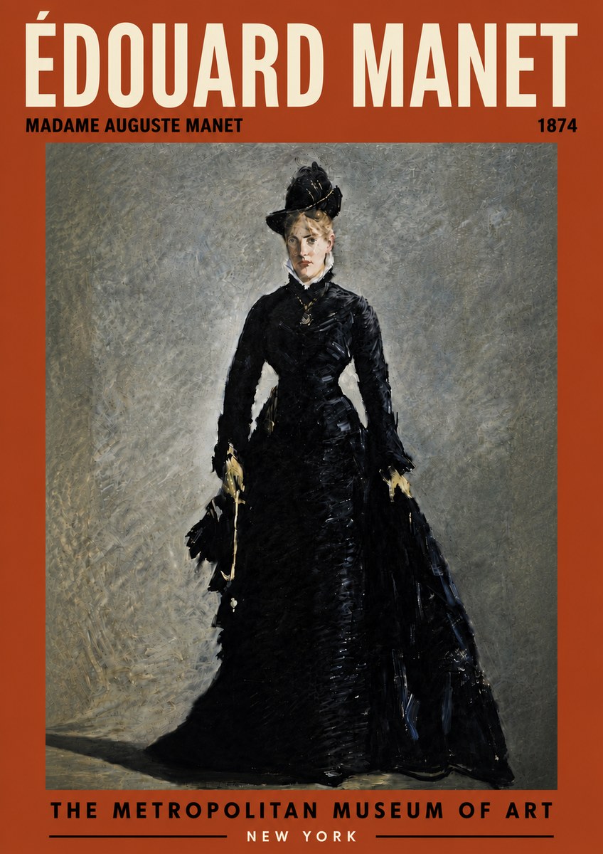 Édouard Manet Madame Auguste Manet No6 - Plakát