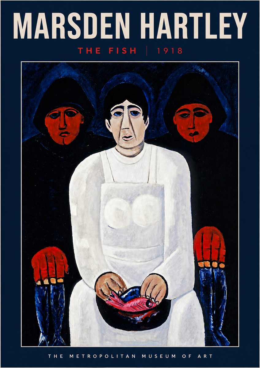 Marsden Hartley The Fish No4 - Plakát